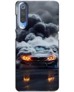 Чехол для Xiaomi Mi 9 с картинкой «BMW в дыму»