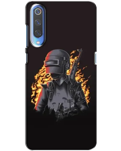 Чехол для Xiaomi Mi 9 с картинкой «PUBG — огненный силуэт» Чехол для Xiaomi Mi 9 с картинкой «PUBG — огненный силуэт»