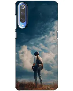Чехол для Xiaomi Mi 9 с картинкой «Герой PUBG на скале»