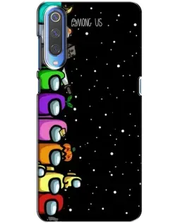 Чехол для Xiaomi Mi 9 с картинкой «Команда Among Us»
