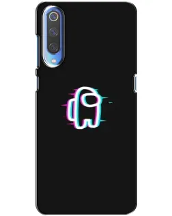 Чехол для Xiaomi Mi 9 с картинкой «Among Us неон»