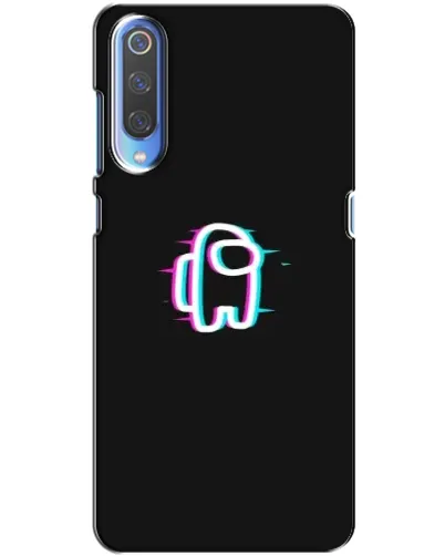 Чехол для Xiaomi Mi 9 с картинкой «Among Us неон»