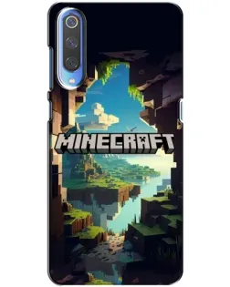 Чехол для Xiaomi Mi 9 с картинкой «Пещера Майнкрафт»