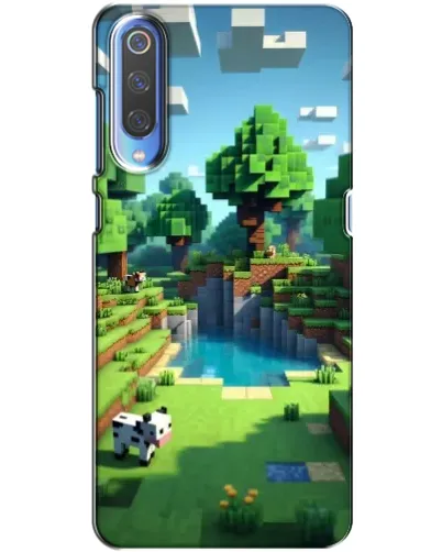 Чехол для Xiaomi Mi 9 с картинкой «Minecraft летний день»