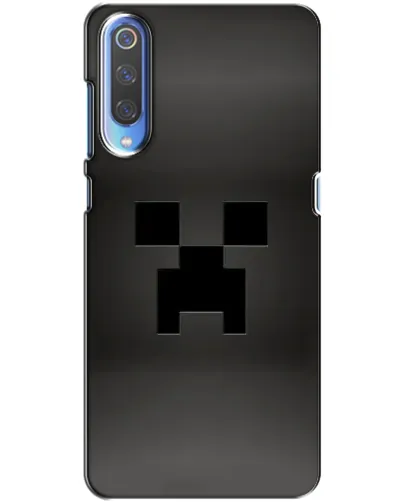 Чехол для Xiaomi Mi 9 с картинкой «Черный крипер градиент»