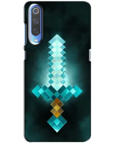 Чехол для Xiaomi Mi 9 с картинкой «Алмазный меч неон»