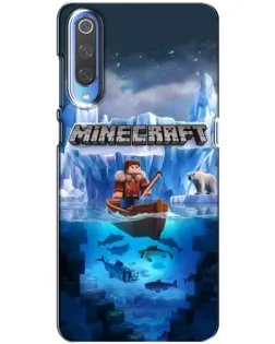Чехол для Xiaomi Mi 9 с картинкой «Minecraft ледяной мир»