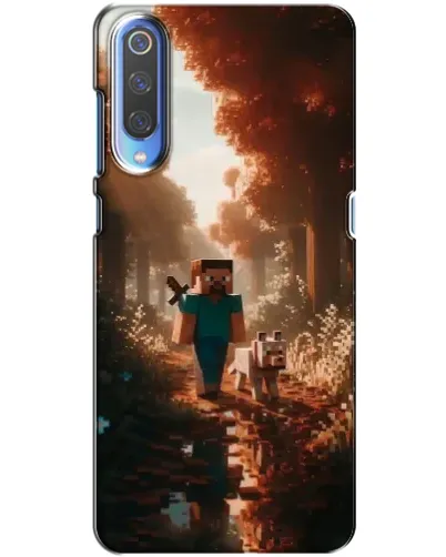 Чехол для Xiaomi Mi 9 с картинкой «Стив в лесу»