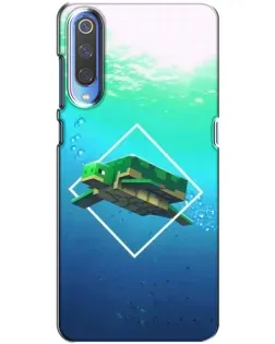 Чохол для Xiaomi Mi 9 з картинкою «Черепаха Minecraft»