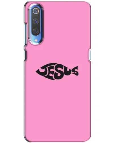 Чехол для Xiaomi Mi 9 с картинкой «Розовый символ Jesus» Чехол для Xiaomi Mi 9 с картинкой «Розовый символ Jesus»