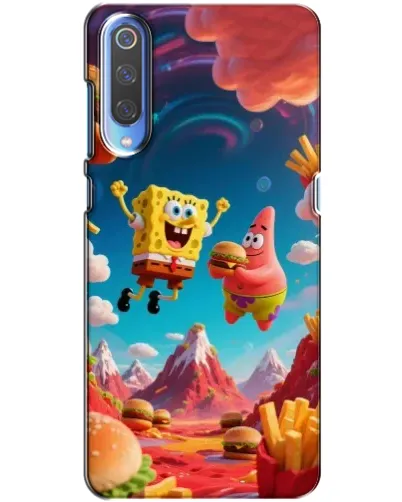 Чехол для Xiaomi Mi 9 с картинкой «Космический фастфуд»