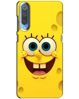 Чехол для Xiaomi Mi 9 с картинкой «Губка Боб улыбка»