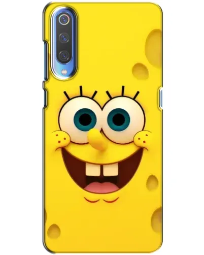 Чехол для Xiaomi Mi 9 с картинкой «Губка Боб улыбка»