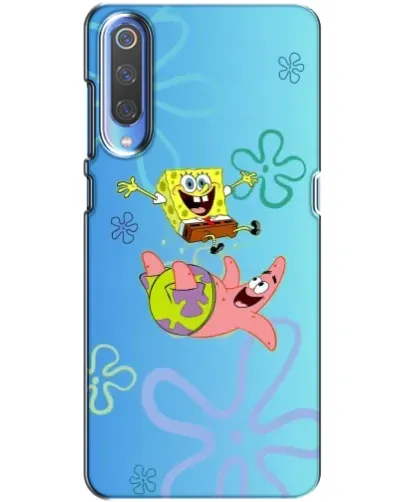 Чехол для Xiaomi Mi 9 с картинкой «Спанч Боб и Патрик»