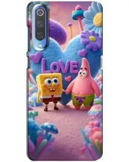 Чехол для Xiaomi Mi 9 с картинкой «Губка Боб Патрик»