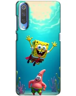 Чохол для Xiaomi Mi 9 з картинкою «Спанч Боб під водою»