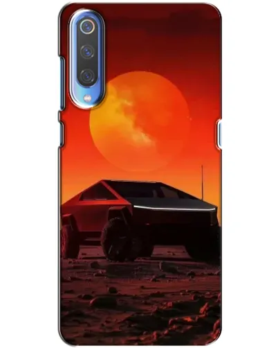 Чехол для Xiaomi Mi 9 с картинкой «Cybertruck на Марсе»