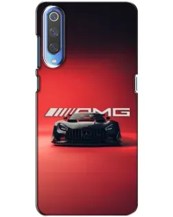 Чехол для Xiaomi Mi 9 с картинкой «Mercedes AMG — красная линия»
