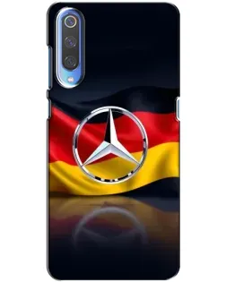 Чехол для Xiaomi Mi 9 с картинкой «Mercedes — флаг Германии»