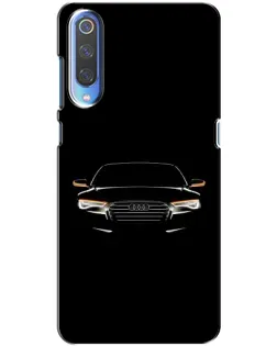 Чехол для Xiaomi Mi 9 с картинкой «Audi — ночной контур»