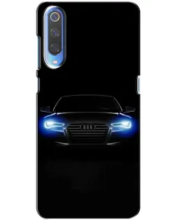 Чехол для Xiaomi Mi 9 с картинкой «Audi в неоне»