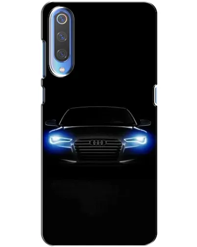 Чехол для Xiaomi Mi 9 с картинкой «Audi в неоне»