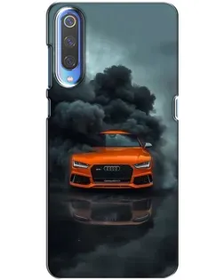 Чехол для Xiaomi Mi 9 с картинкой «Audi в облаках дыма»