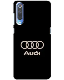Чехол для Xiaomi Mi 9 с картинкой «Audi — золотой логотип»