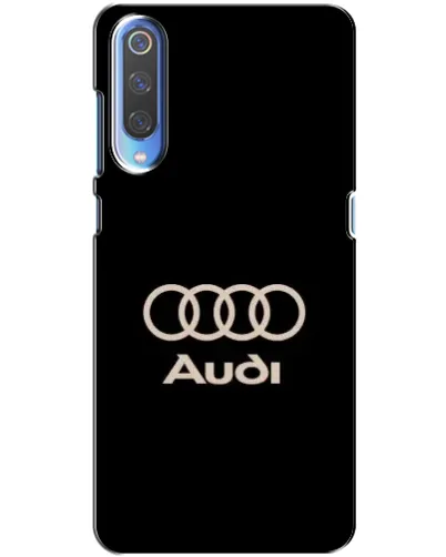Чехол для Xiaomi Mi 9 с картинкой «Audi — золотой логотип»