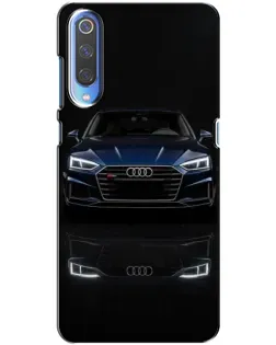 Чехол для Xiaomi Mi 9 с картинкой «Audi — ночное отражение»