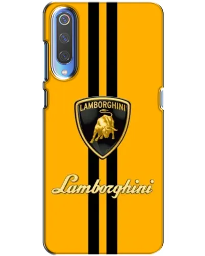 Чохол для Xiaomi Mi 9 з картинкою «Lamborghini Stripe жовтий»