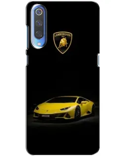 Чохол для Xiaomi Mi 9 з картинкою «Lamborghini жовтий акцент»