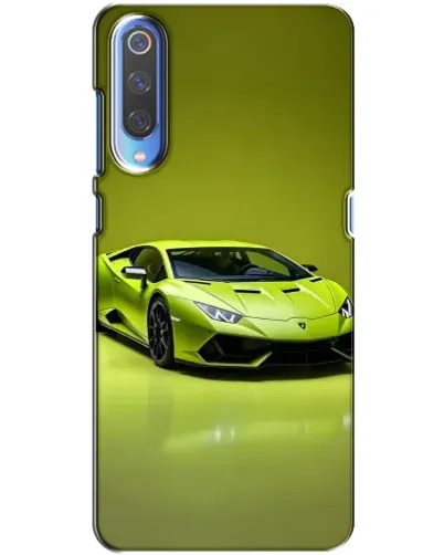 Чохол для Xiaomi Mi 9 з картинкою «Салатовий Lamborghini Huracan»