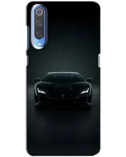 Чохол для Xiaomi Mi 9 з картинкою «Чорний Lamborghini Aventador»