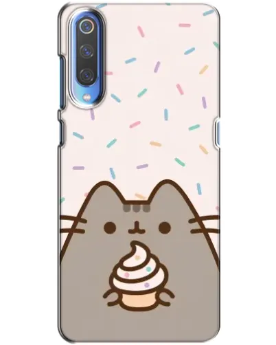 Чехол для Xiaomi Mi 9 с картинкой «Пушин с кексом»