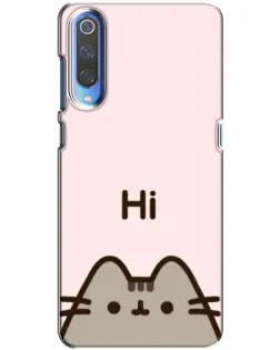 Чехол для Xiaomi Mi 9 с картинкой «Пушин говорит Hi»
