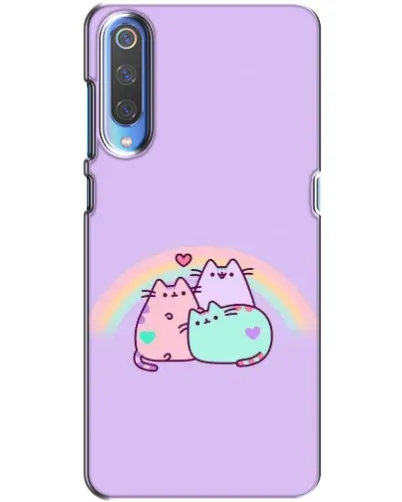Чехол для Xiaomi Mi 9 с картинкой «Радужные Пушины»