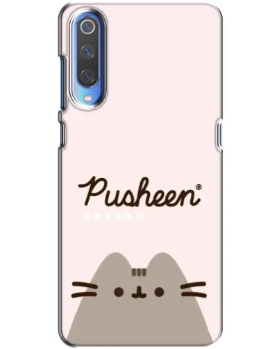 Чехол для Xiaomi Mi 9 с картинкой «Pusheen логотип»