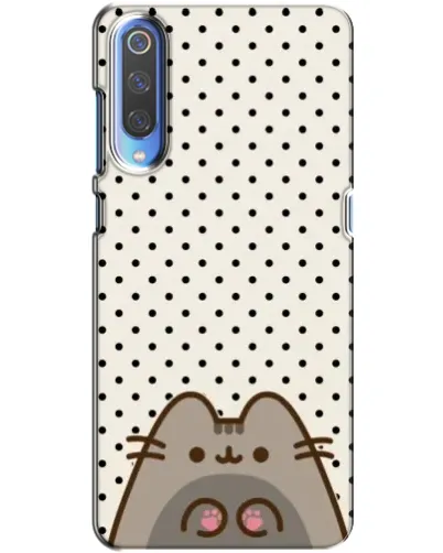 Чехол для Xiaomi Mi 9 с картинкой «Пушин в горошек»