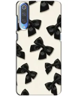 Чехол для Xiaomi Mi 9 с картинкой «Черные бантики»