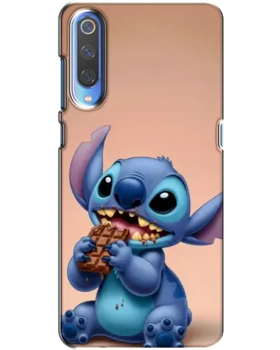 Чехол для Xiaomi Mi 9 с картинкой «Стич ест шоколад»