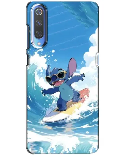 Чехол для Xiaomi Mi 9 с картинкой «Стич на волне»