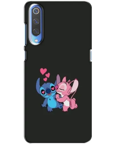 Чехол для Xiaomi Mi 9 с картинкой «Анжел целует Стича»