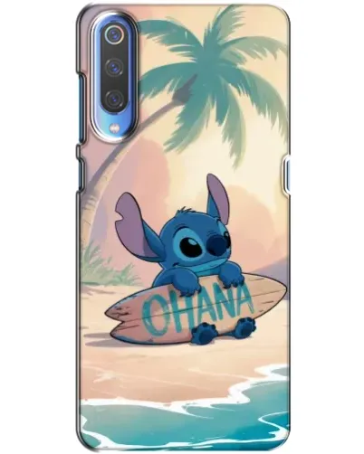 Чехол для Xiaomi Mi 9 с картинкой «Стич на серфе»