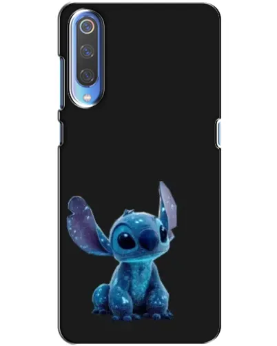Чехол для Xiaomi Mi 9 с картинкой «Стич на черном»