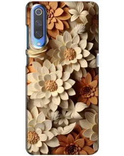 Чохол для Xiaomi Mi 9 з картинкою «Бежевий флористичний декор» Чохол для Xiaomi Mi 9 з картинкою «Бежевий флористичний декор»