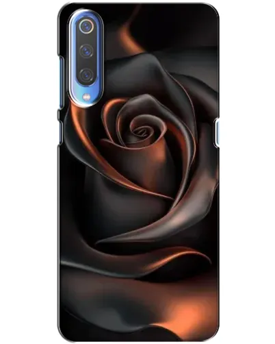 Чохол для Xiaomi Mi 9 з картинкою «Шовкова чорна троянда»
