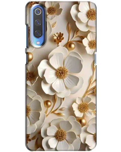 Чохол для Xiaomi Mi 9 з картинкою «Білі паперові квіти»