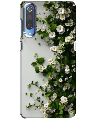 Чохол для Xiaomi Mi 9 з картинкою «Гілка дрібних білих квітів»