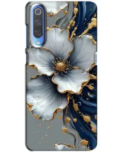 Чохол для Xiaomi Mi 9 з картинкою «Біла квітка та золотий флюїд» Чохол для Xiaomi Mi 9 з картинкою «Біла квітка та золотий флюїд»